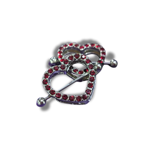 Corazon Brillo Rosado