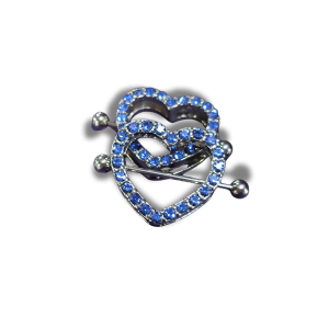 Corazon brillo Azul