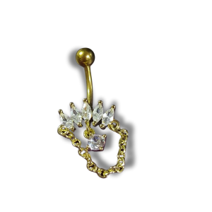 Flor con Cadena y brillo