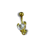 Corazon Brillo plata Diablo